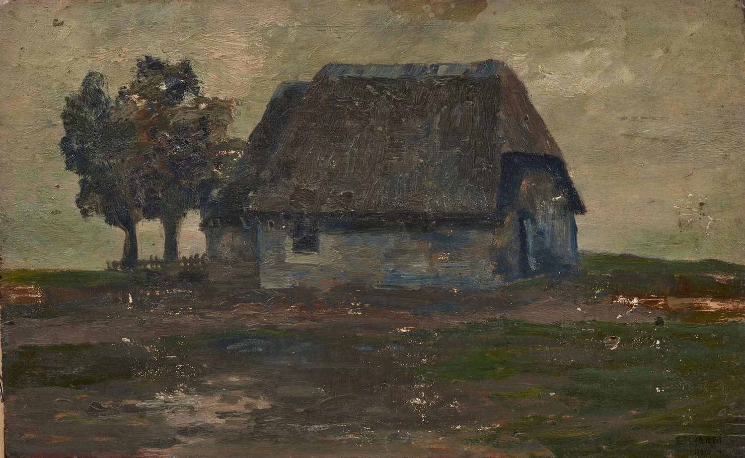 Paesaggio con casale